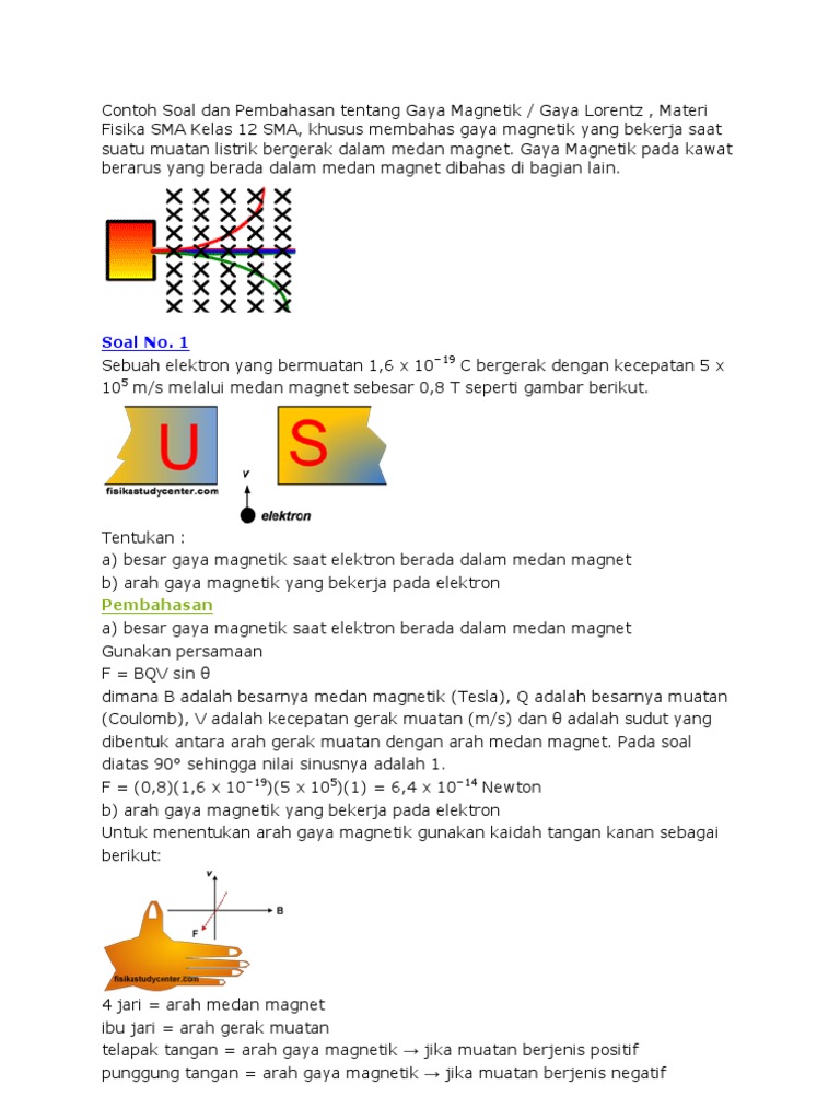 Contoh Soal Medan Magnet Kelas 12 - Contoh Soal Terbaru