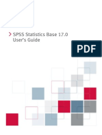 SPSS Statistcs Base User's Guide 17.0