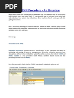 CIN - TAXINN Procedure - An Overview: Transaction Code: OBYZ