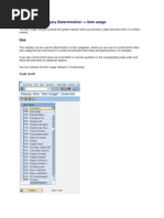 SAP SD Item Category Determination-Item Usage (0vvW)