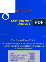 Chapter Eight: Cost-Volume-Profit Analysis