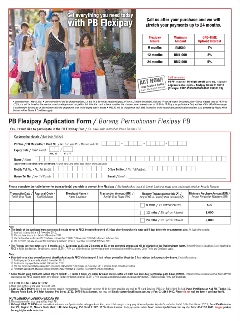 Flexipay Form | PDF | Visa Inc. | Credit Card