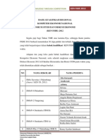 Hasil Seleksi Regional