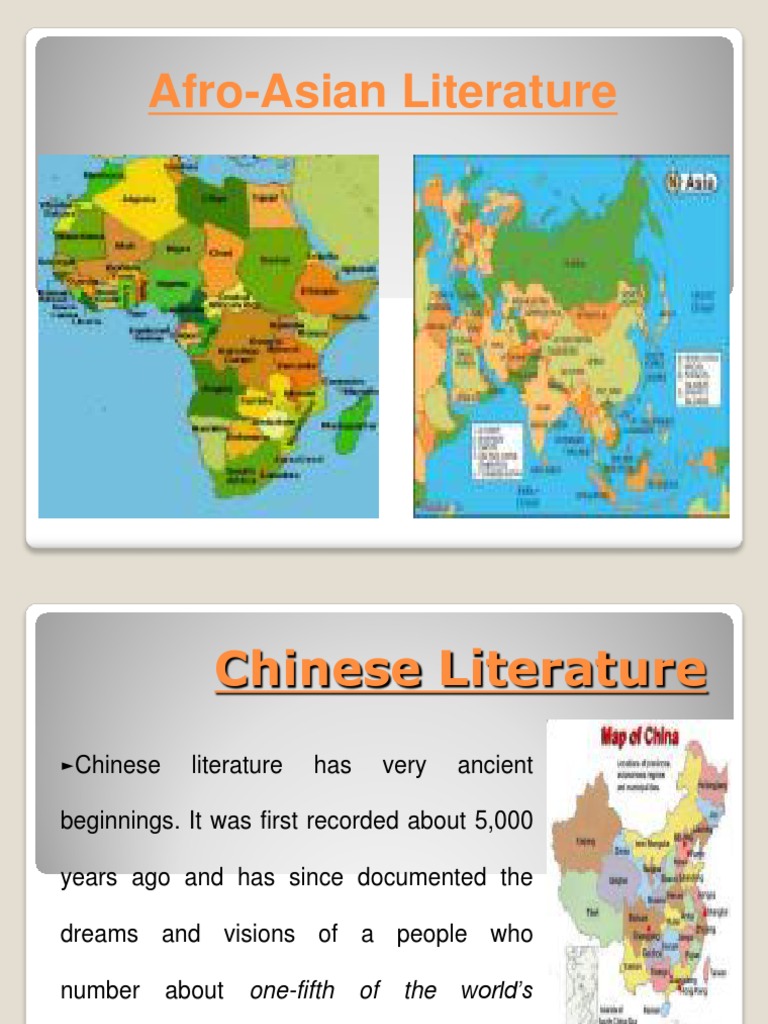 Afro Asian Literature Powerpoint Presentation Japanese