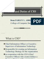Roles & Duties of CIO
