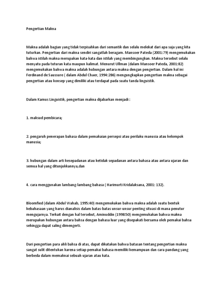 Pengertian Makna Pdf
