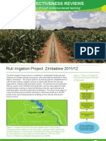 Effectiveness Review: Ruti Irrigation Project, Zimbabwe