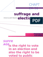 Suffrage and Elections: Chapt ER 31