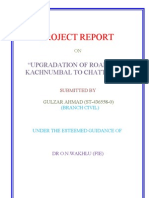 Project Report: "Upgradation of Road From Kachnumbal To Chattergul"