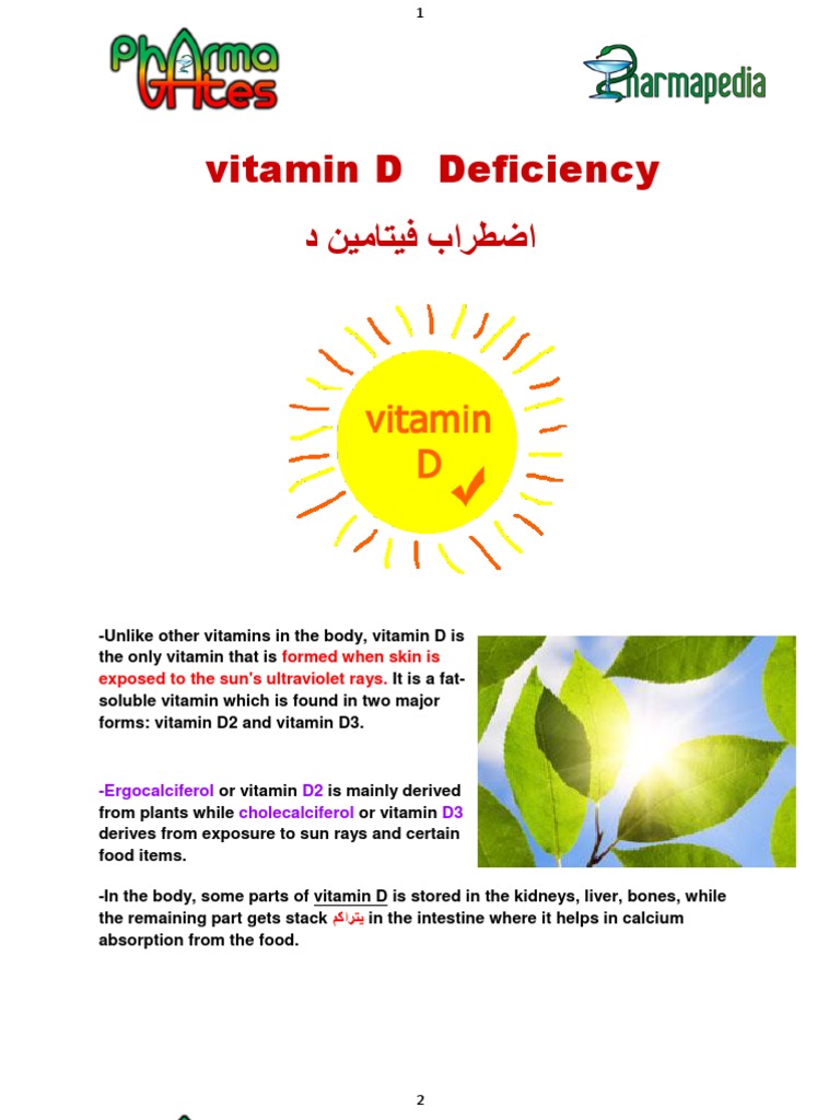 Miscellaneous Vitamins Vitamin D Def. PharmaPedia PharmaGates PDF