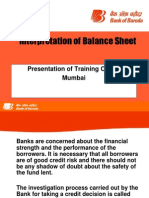 Interpretation of Balance Sheet: Presentation of Training Centre Mumbai