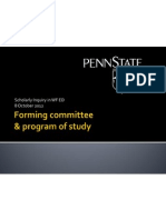 Slides about Doctoral Committees & Programs of Study 