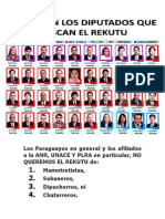 En Las INTERNAS: NO AL REKUTU. A Votar A Nuevos Candidatos.
