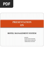 Presentation On Hotel Management System