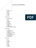 Solución Primer Parcial INFORMATICA I