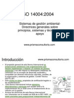 Sistemas de Gestión Ambiental-Directrices Generales Sobre Principíos, Sistemas y Técnicas de Apoyo