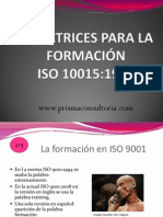EX48-V1 Directrices para la formación iSO 10015 www.prismaconsultoria.com