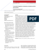 Factors Influencing The Successful Integration of Ambulance Volunteers and First Responders Into Ambulance Services