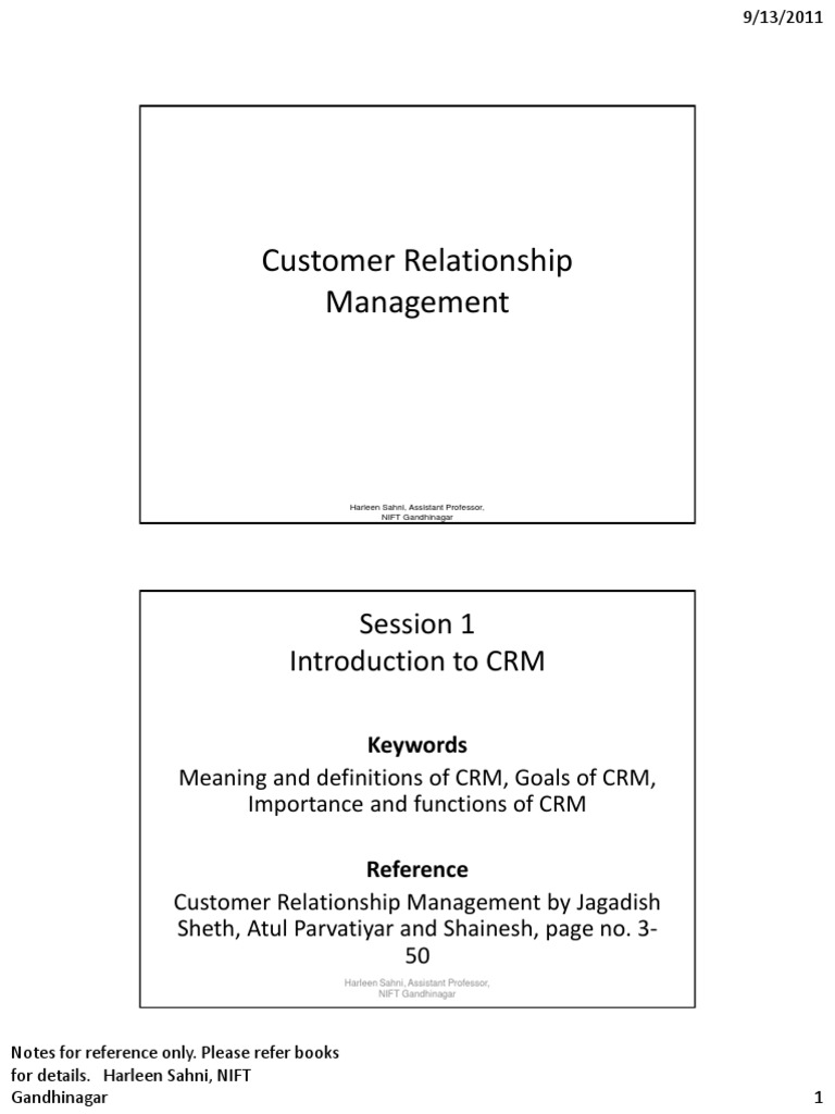 Understanding Customer Relationship Management | PDF | Customer ...