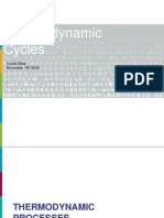 Thermodynamic Cycles: Carlos Silva November 18 2009