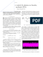 Identificacion y Control de Plantas No Lineales - Mediante RNA