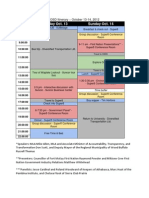 OSD Itinerary 2012