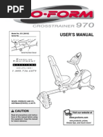 Download Proform Crosstrainer 970 Users Manual by b0beiii SN109528674 doc pdf