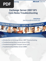 Slides - Exchange 2007 SP1 Core Roles Troubleshooting