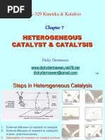 Heterogeneous Catalyst & Catalysis: ITK-329 Kinetika & Katalisis