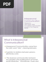 Interpersonal Communication