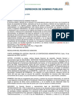 Sentencia sobre bienes y derechos de dominio público y sus formas de explotación por los particulares