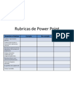 Rubricas de Power Point