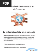 La Influencia Gubernamental en El Comercio Clase 4