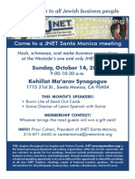 JNET Santa Monica Meeting Flyer - 10-14-12