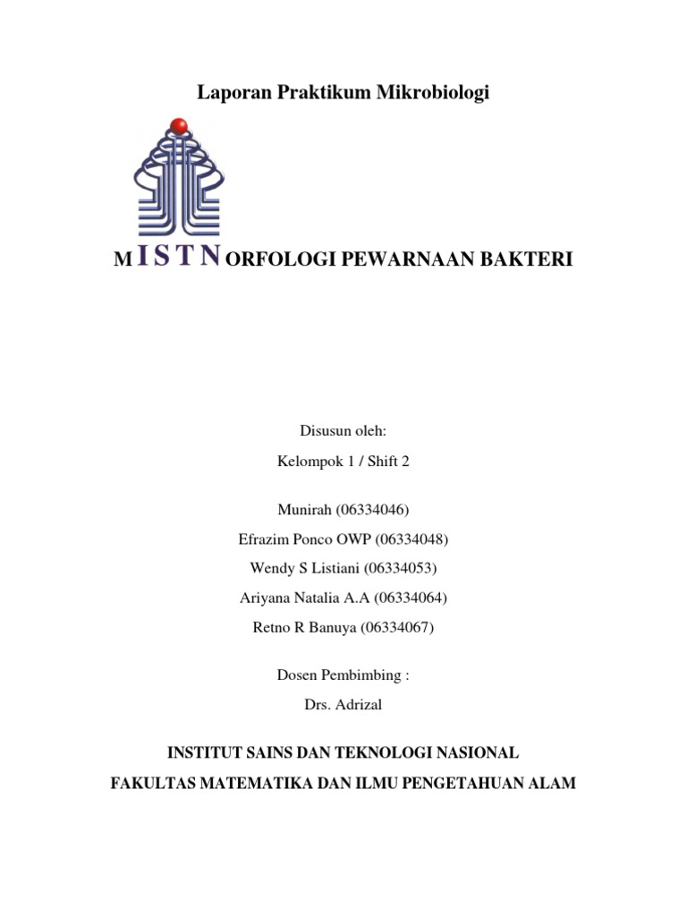 Laporan Pr Mikro Pewarnaan Bakteri