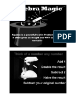 ALGEBRA MAGIC - Opening Problem Solution