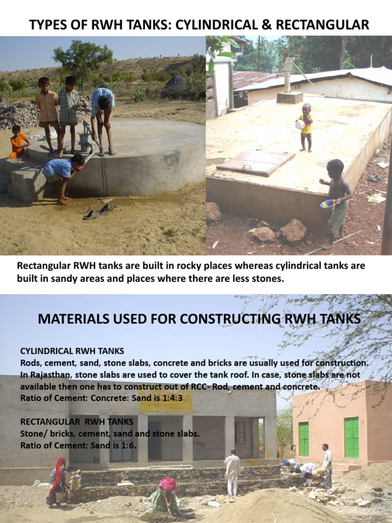 RWH Tank Construction Guide | PDF | Concrete | Roof