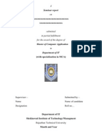Seminar - Report Formet