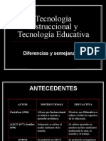 Tecnología Instruccional y Tecnología Educativa