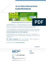 BDF Natural Ingredients - Transglutaminase - Alginates en AGROPRODMASH