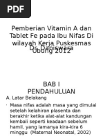 Download Pemberian Vitamin a Dan Tablet Fe Pada Ibu by Aditia Apl SN109584808 doc pdf