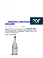 Top 10 Most Expensive Bottled Water
