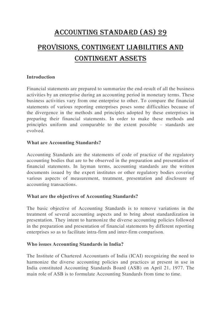 Understanding AS 29: Provisions & Liabilities | PDF | Accrual | Accounting