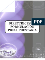 Directrices Formulacion Presupuestaria, Bolivia 2013