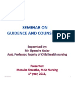 Guidence and Counseling - Menuka Shrestha