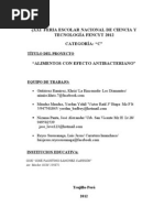 Download Proyecto Alimentons Con Propiedades Antibacterianas by Marita Varas SN109602539 doc pdf
