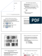 Lecture 7: Multiple Sequence Alignment (MSA) What Is Multiple Sequence Alignment?