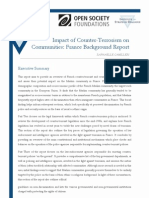 Impact of Counter-Terrorism On Communities - France Background Report