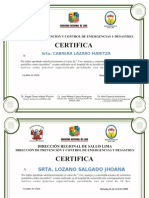 Diresa Extintores Certificados 2009