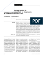 Regulación de La Dispensación de Medicamentos y Su Efecto en El Consumo de Antibióticos en Venezuela